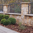 Stone fence from sandstone